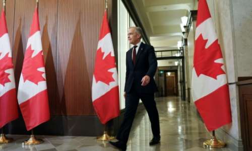 Canadian Prime Minister Mark Carney will host the G7 summit in Kananaskis. By Dave Chan (AFP/File)