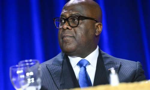 Congolese President Felix Tshisekedi has accused his predecessor Joseph Kabila of treason.  By SAUL LOEB (AFP)