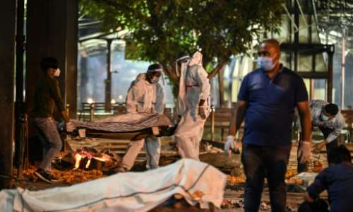 India's health ministry data showed nearly 315,000 new infections in the past 24 hours -- the most of any country since the pandemic began. By Sajjad HUSSAIN (AFP/File)