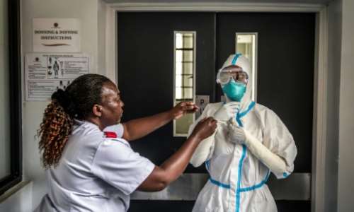 Kenya has been preparing medical facilities and healthcare workers to deal with potential Ebola patients.  By Luis TATO (AFP)