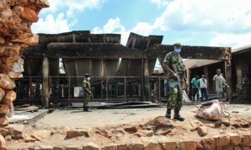 Much of the prison in Burundi's political capital Gitega was destroyed. By - (AFP)