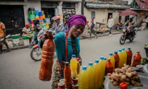 Palm oil has become a barter currency in occupied Goma. By Jospin Mwisha (AFP)
