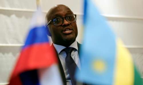 Rwandan foreign minister Olivier Nduhungirehe was speaking on the sidelines of the Russia-Africa summit in Moscow.  By TATYANA MAKEYEVA (AFP)