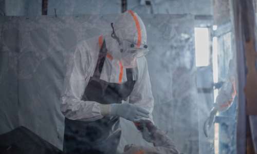The fatality rate of the current Ebola outbreak is over 48 percent.  By BENEDICTION MURHABAZI (AFP)