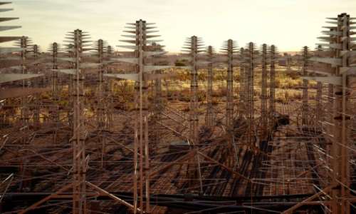 When complete, the antennas in Australia and a network of dishes in South Africa will form the Square Kilometre Array SKA, a massive radio telescope. By Handout Australia's Department of Industry, Science and ResourcesAFPFile