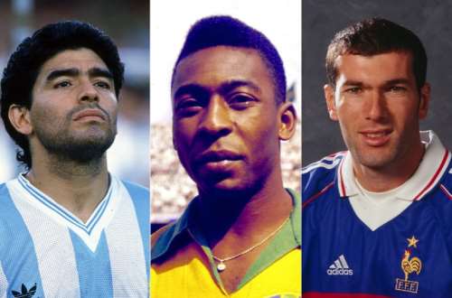 Globe Soccer - 🙏 If you could bring back one player, who would it be? # Ronaldinho #Maradona #Zidane #Pele #RonaldoNazario #Bergkamp #Higuita  #Totti