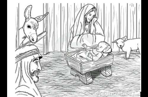 Holy Family Merry Christmas Virgin Mary Saint Joseph Baby Jesus Stock  Vector by ©Lysak_Luda 677782394