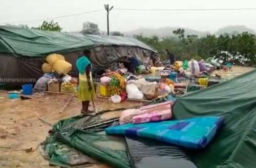 Appiatse residents displaced as heavy rains destroy tents in temporary camp