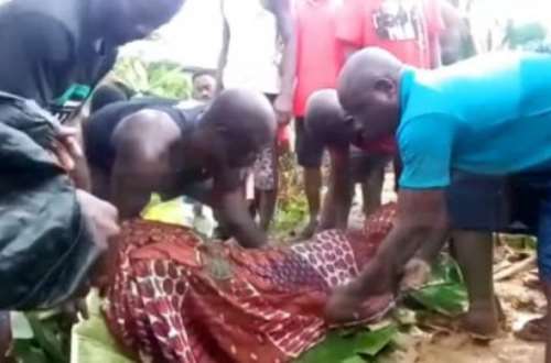 Photos: 16-year-old JHS student sent by teacher drowns at Obuasi