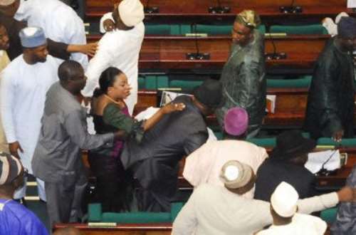 Video Nigerian Lawmakers In Free For All Fight