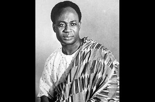 Dr. Kwame Nkrumah and Queen Elizabeth II dancing together at State Hou