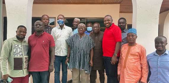 John Boadu visits Hon Adjei-Darko, Kwadwo Yeboah Fordjour, others in Bono Re