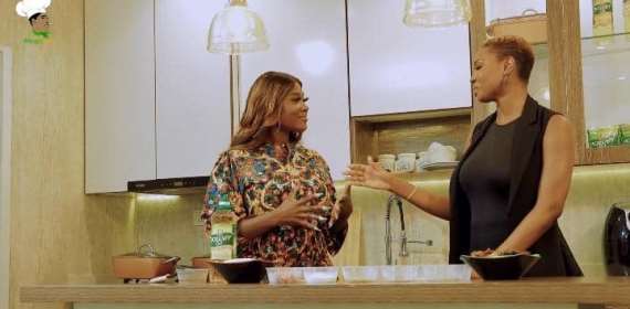 Mercy Johnson Okojie wraps up Season 3 of her Kitchen talk show Mercy's Menu with Diary of a Naija Girl!