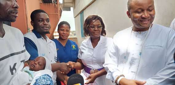 Nii Doku III Offsets hospital bills of women who gave birth at Usher Materni