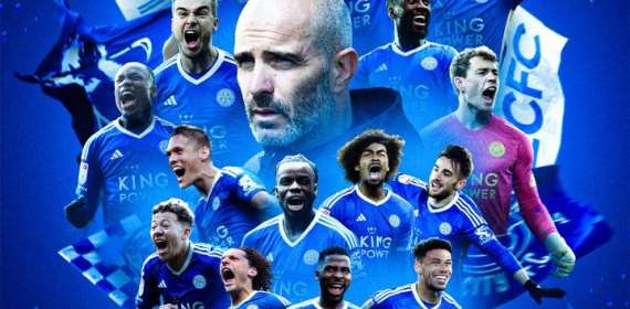 Fatawu Issahaku and Leicester City teammates celebrate Premier League promot