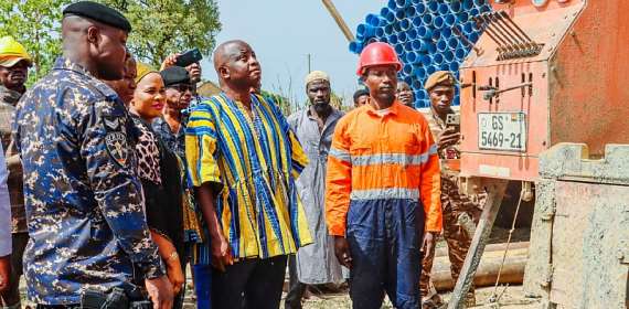 UWR: Minister cuts sod for the construction of over 100 boreholes