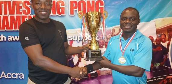 Emmanuel Kusi clinches 7th CEO Executive Pingpong Tournament Trophy