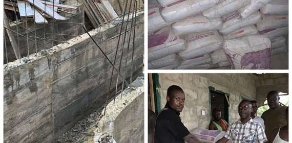 Amenfi West: NPP PC, MCE donate construction materials to Hospital Ridge Ire