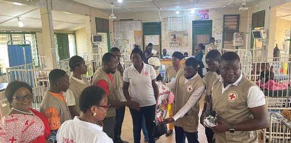 Upper West Regional Ghana Red Cross Society visits Wa Municipal Hospital Chi
