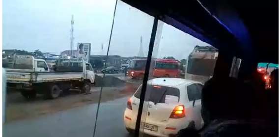 Fuel tanker fire causes heavy traffic on Tema-Accra Motorway