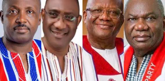 John Boadu, Sammy Crabbe, Paul Afoko, Boakye Agyarko secure 1st to 4th spots
