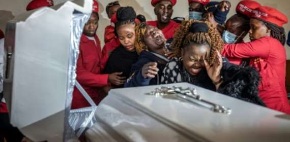 Tears of bitterness: funeral of Kenya hawker killed in rall