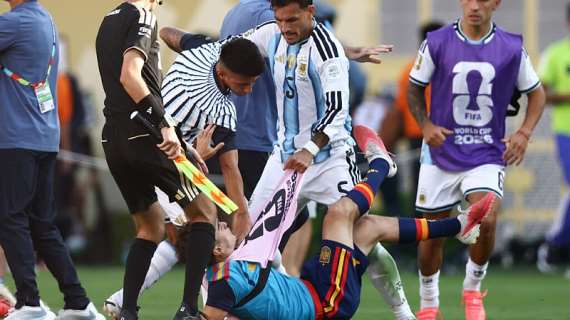 FIFA suspends Argentinas Paredes for 10 games over World Cup final clashes