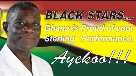 Poster from President Mills: Ayekoo Black Stars!!!