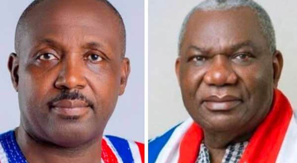 John Boadu left and Boakye Agyarko