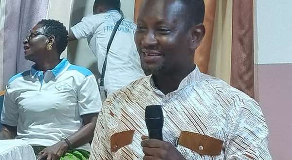 Former Deputy Attorney-General, Alfred Tuah-Yeboah speaking at the event in Sunyani