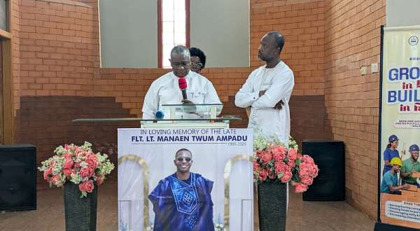 Reverend MacDouglass Emmanuel Ampadu, father of the late Flight Lieutenant Manaen Twum Ampadu