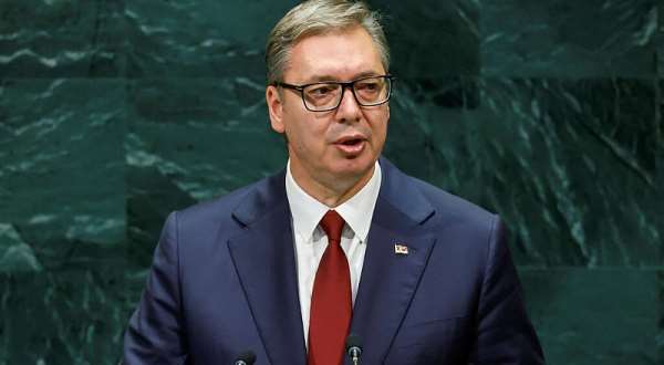 Serbian President Aleksandar Vucic addresses the 81st United Nations General Assembly at UN headquarters in New York City, US, September 23, 2026. -  Eduardo Munoz, Reuters