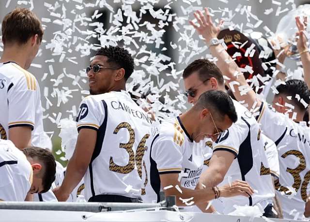 Real Madrid celebrate La Liga title win with bus parade