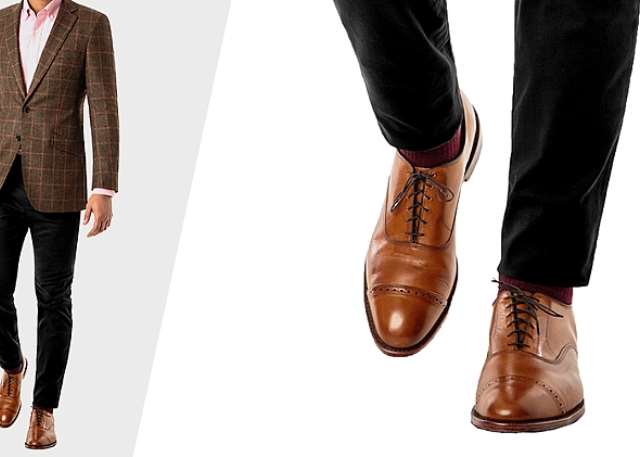 Men; The Perfect Way To Rock Brown Shoes With Black Trousers