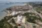 Aerial view showing fuel depots along Ghanas western coast in Takoradi in 2019. Membership of the Brics bloc would widen Ghanas trade options. -  AFP/Cristina Aldehuela
