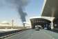 This file photo shows a plume of black smoke rising from the fuel storage area at King Khalid International Airport, in Riyadh, Saudi Arabia, on September 19, 2026. -  Stringer, Reuters