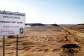 Photo shows a sign marking the turn-off leading to the Hamama gold exploration site, deep in the desert east of Luxor, Egypt, April 15, 2016. -  Brian Rohan, AP