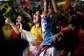 Supporters of President Luiz Inacio Lula da Silva, who is seeking reelection, cheer as presidential runoff results are announced in Sao Paulo, Sunday, Oct. 25, 2026. -  Natacha Pisarenko. AP
