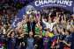 Paris Saint-Germain won the Champions League for the second consecutive season following a penalty shoot-out win over Arsenal at the Puskas Arena in Budapest. - REUTERS - Phil Noble