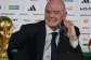 FIFA President Gianni Infantino gave a defiant press conference on the eve of the World Cup -  Alfredo ESTRELLA, AFP