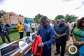 The Minister for Health, Hon. Kwabena Mintah Akandoh commissioning some of the equipment for the Free Primary Health Care in the Volta Region.