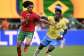 Moroccos midfielder Ayyoub Bouaddi and Brazils Vinicius Junior fight for the ball during the 2026 World Cup Group C football match, June 13, 2026. -  Mauro Pimentel, AFP