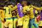 Ghanas Antoine Semenyo celebrates with teammates after Caleb Yirenkyi scored their first goal. -  Piroschka Van De Wouw, Reuters