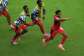 Kevin Pina celebrates after scoring Cape Verdes first ever goal at a World Cup. -  Marta Lavandier, AP