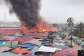 Fire guts rubber factory at Circle Odawna as flooding hampers firefighting efforts