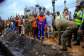 President John Dramani Mahama participating in a national clean up exercise in Tse Addo