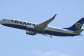 Ryanair said the flight returned to Thessaloniki after the window detached, with witnesses describing fellow passengers pulling the man back inside -  Ed JONES / AFP
