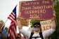 Protesters gather near a US Immigration and Customs Enforcement facility in Maine, July 14, 2026 to protest the shooting of Johan Sebastian Duran Guerrero. -  Robert F. Bukaty, AP
