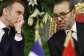 Emmanuel Macron (left) talks to King Mohammed VI in Rabat in October 2024 on a visit to mend strained relations between Franc and Morocco. - AFP - LUDOVIC MARIN