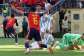 Ferran Torres #7 of Spain celebrates scoring his teams first goal during the FIFA World Cup 2026 Final match between Spain and Argentina at New York New Jersey Stadium on July 19, 2026 in East Rutherford, New Jersey. -  Justin Setterfield, Getty Images via AFP